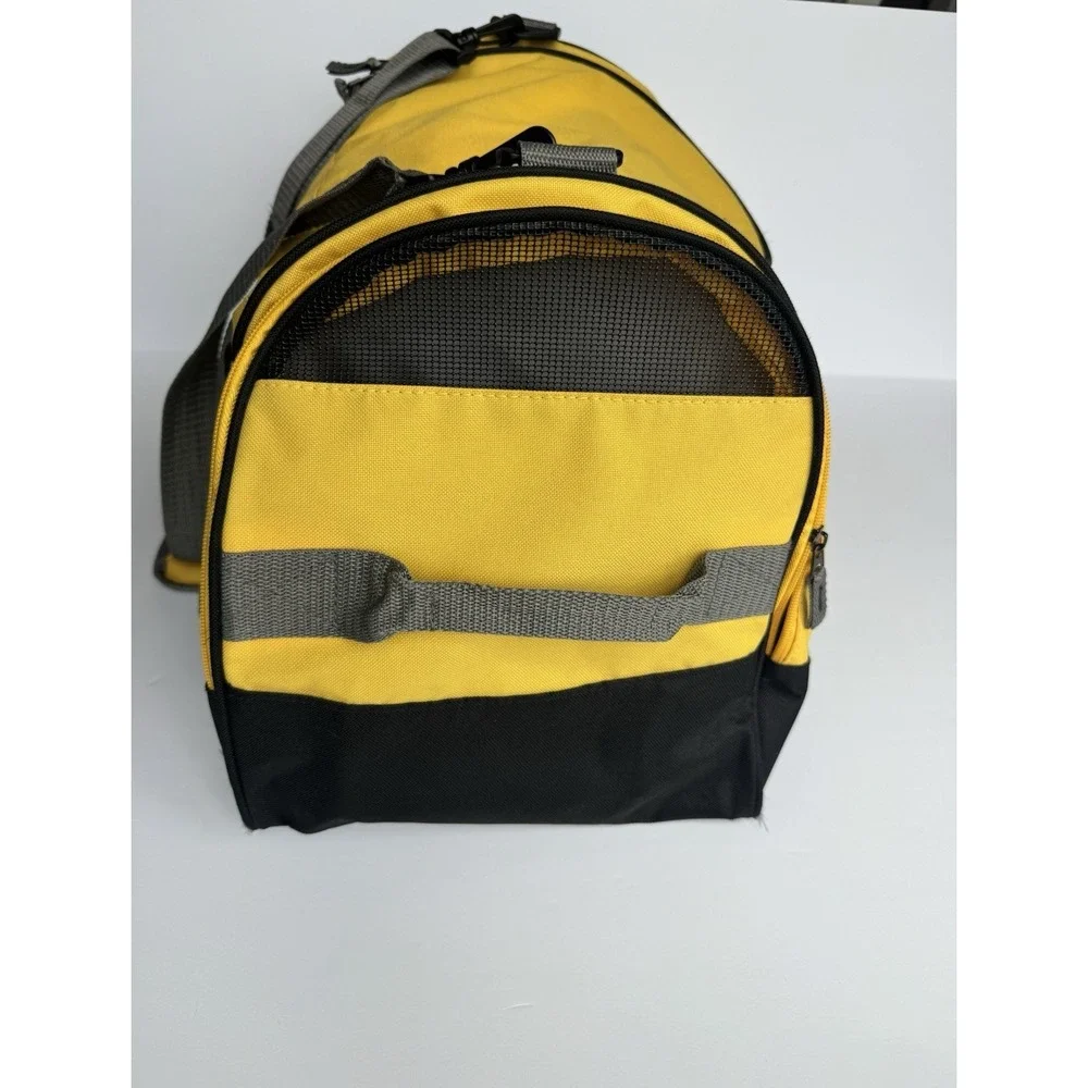 CAT Caterpillar Yellow Black Duffel Gym Bag Travel Weekender  16